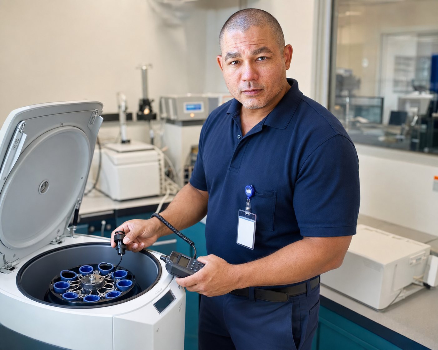 BiomedRx technician performing healthcare provider services to protect patient safety